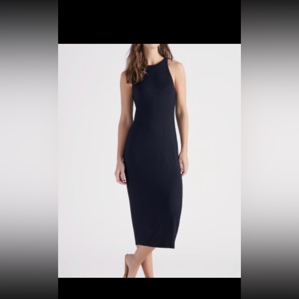 Gentle Fawn Black sleeveless midi dress